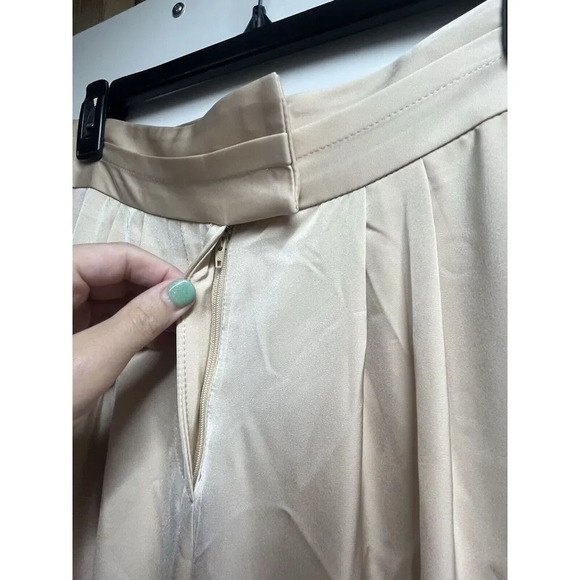Kimberly Goldson NWT Liza Satin High-Waist Colorblock Wide-Leg Pant Women Size 6 - Picture 4 of 9
